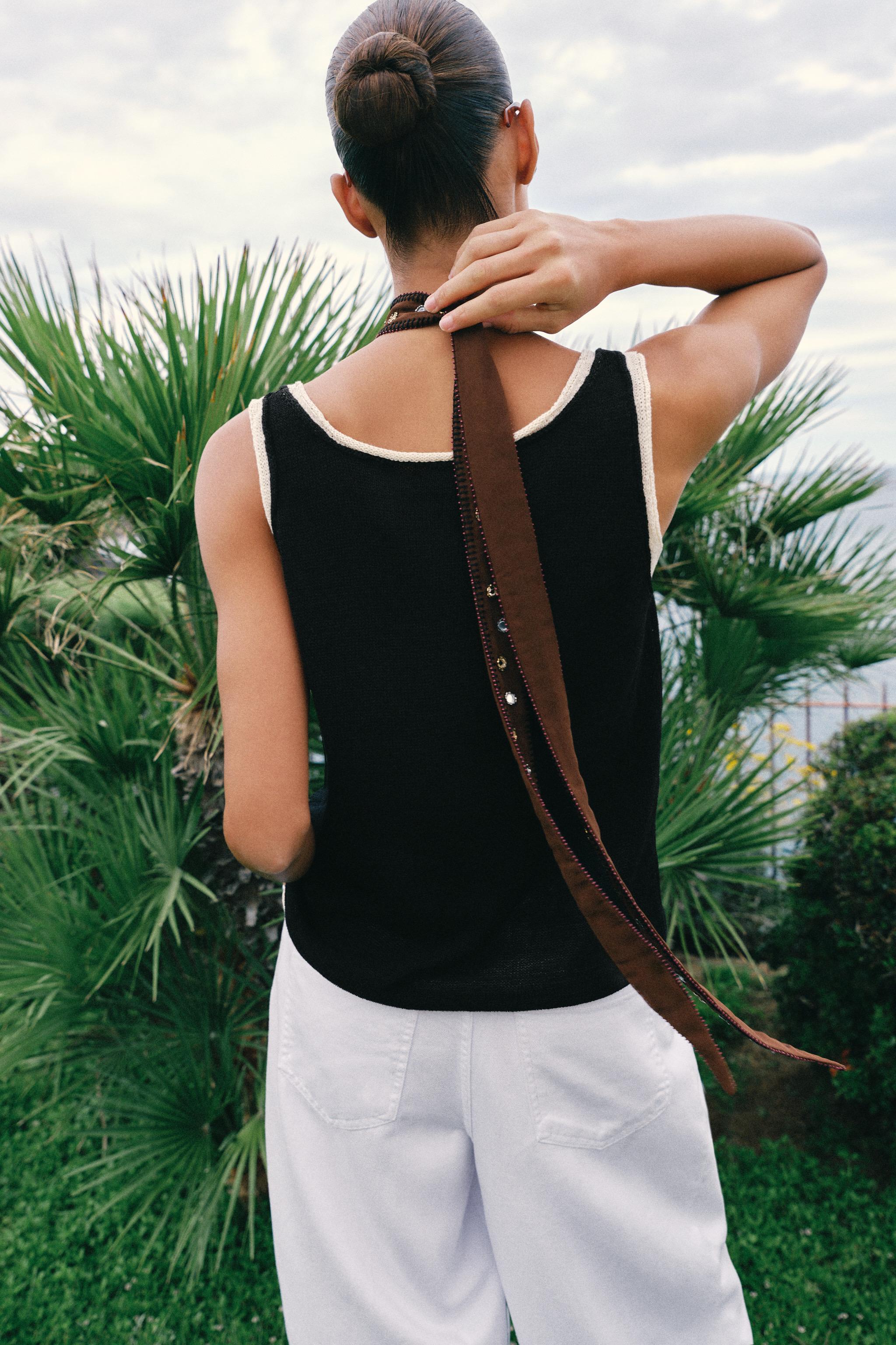 COMBINATION KNIT TOP